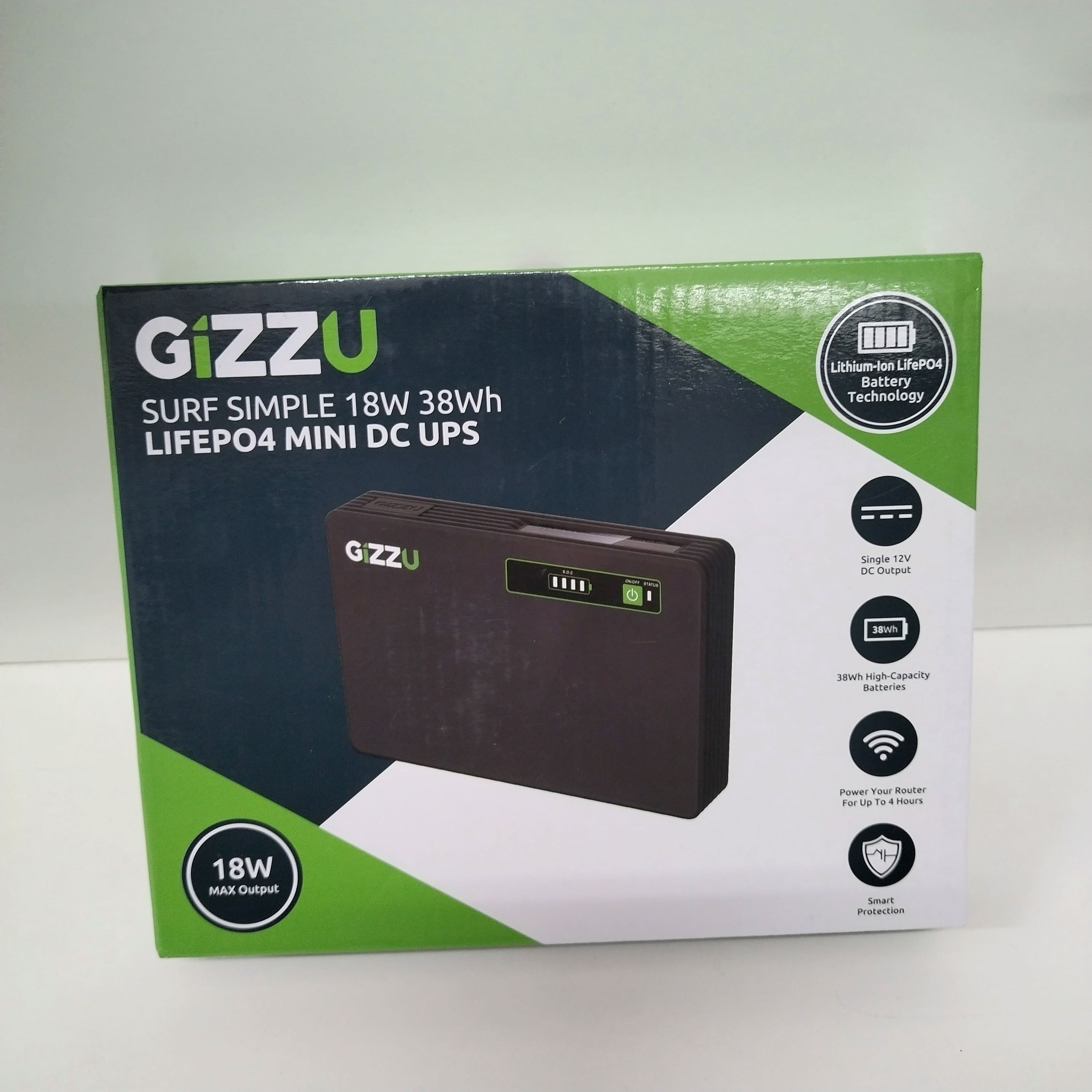 Gizzu 18W 38WH Loadshedding WiFi UPS 12000MAH